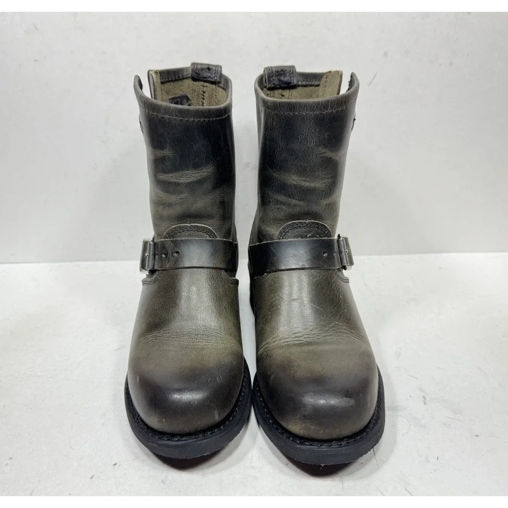 Frye Engineer 8R Women's Size 7 M Ankle Boot Brown Leather 77500 CCL Made In USA